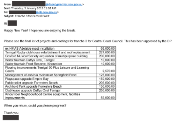 Email Barilaros office